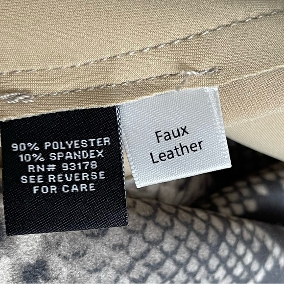 Premise Faux Suede Leather Python Snake Print Jacket Coat Women’s Size 1X - Picture 8 of 8